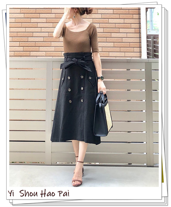 风衣半身裙中长款秋冬穿搭,风衣半裙同系列