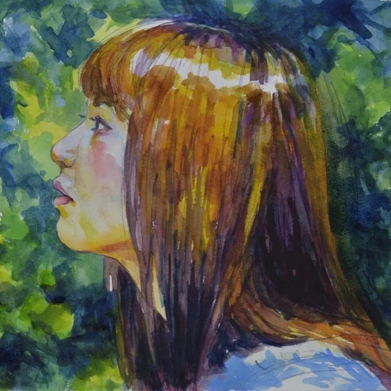 日本90后画家超写实绘画作品欣赏,日本画家画小清新少女