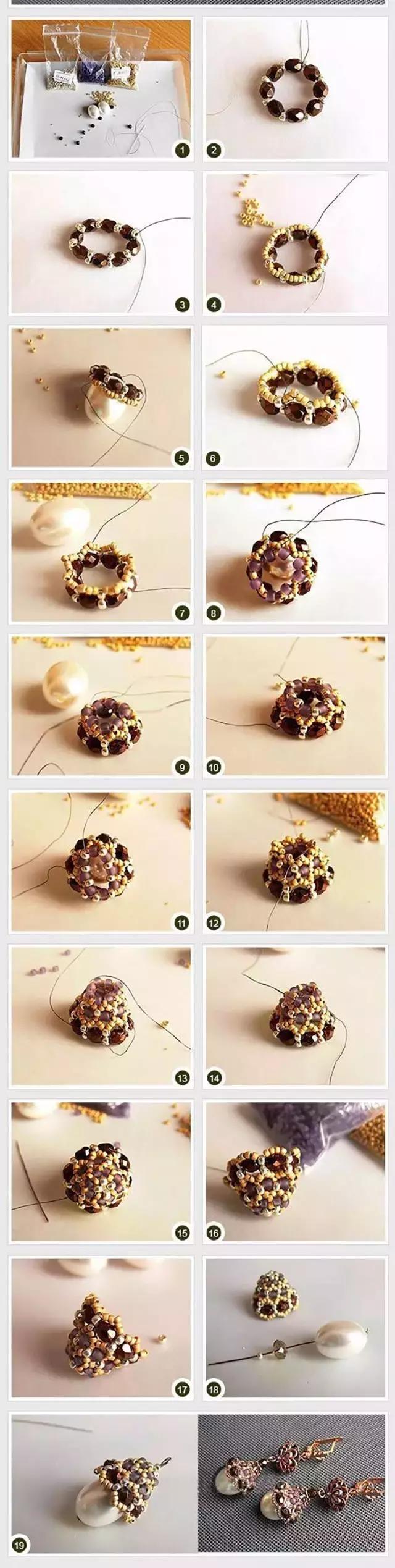 串珠春夏秋冬教程,串珠教程一根线