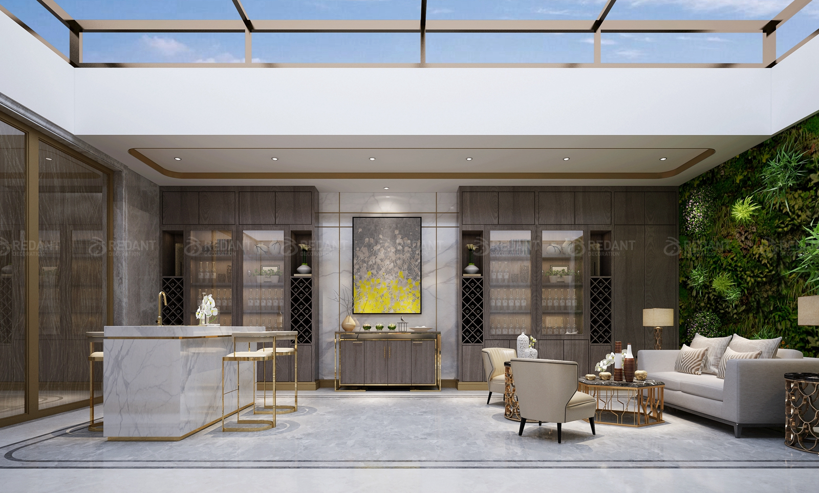 招商小石城别墅装修效果图,恒大城美式轻奢装修效果图