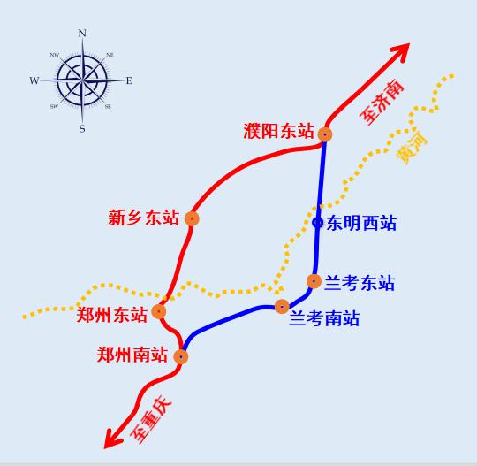 东明米字型高铁,东明县高铁站规划