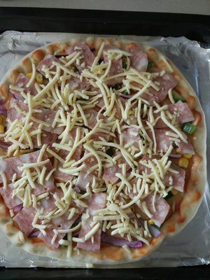 奶酪培根泡菜披萨,宝宝披萨菜谱大全