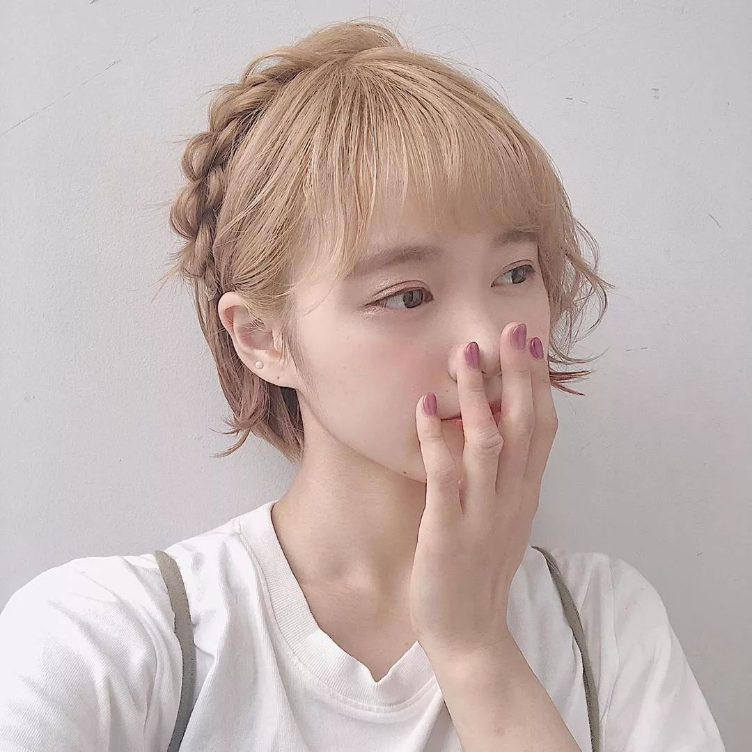 儿童编发简单漂亮短发10-12岁马尾,真的超简单的短发吸睛编发教程