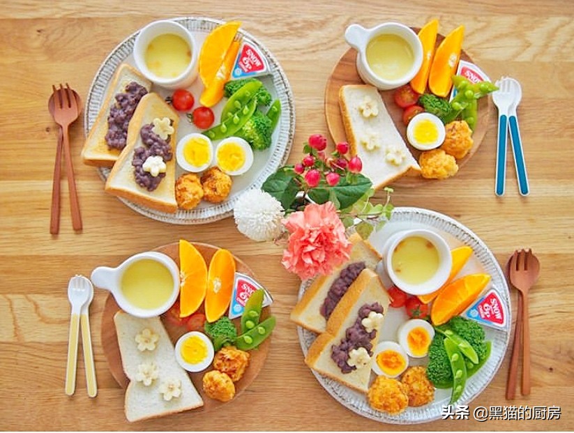 日本妈妈给孩子做早餐,日本早晨给孩子准备简单的早餐