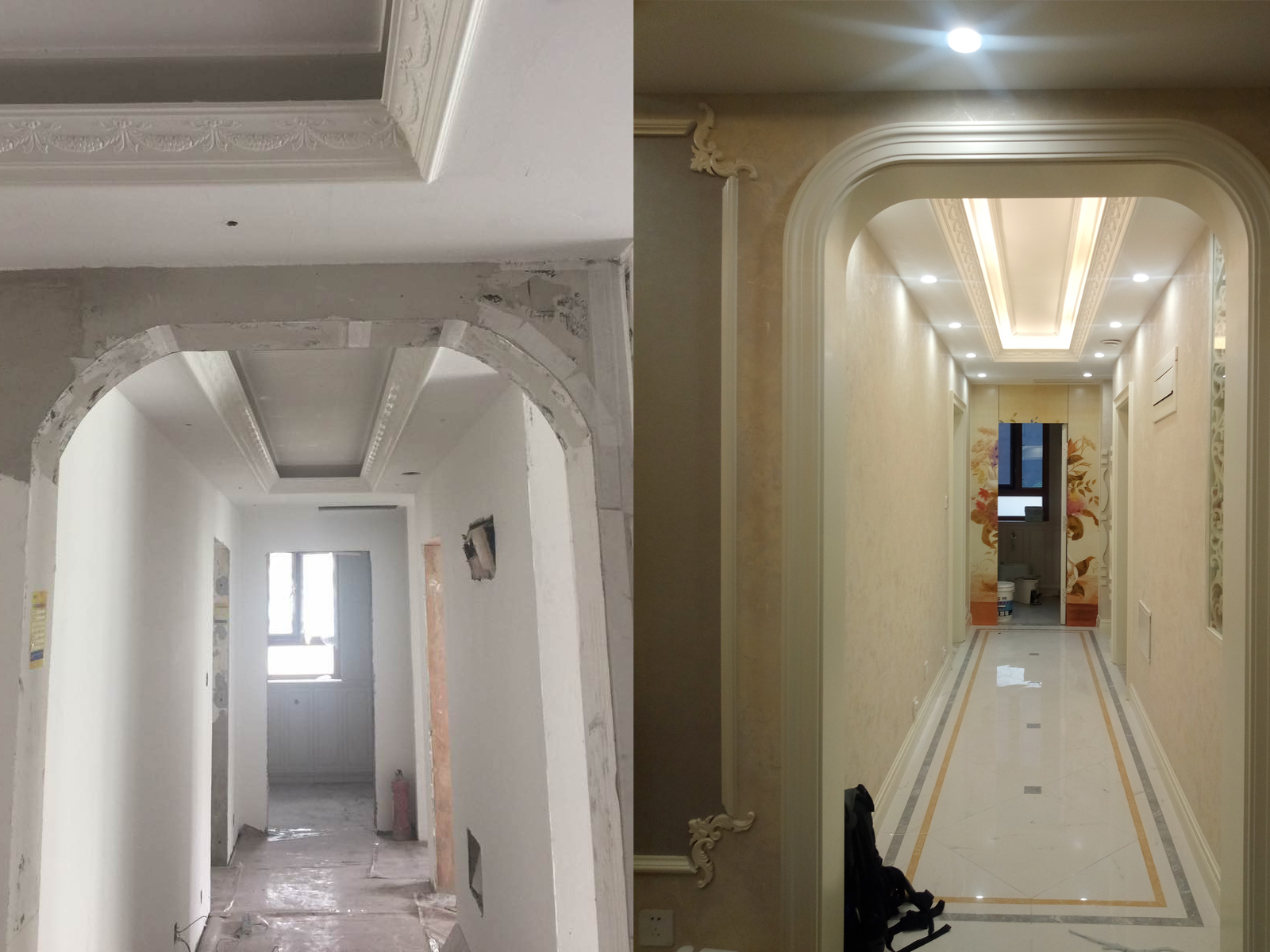 高迪愙实景|护墙板+石膏线,没有软装也超美!