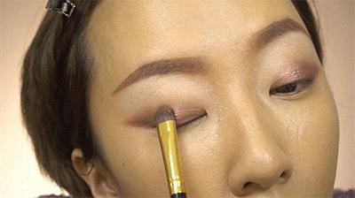 单眼皮肿眼泡眼尾上翘眼妆画法,单眼皮眼妆的画法初学者视频