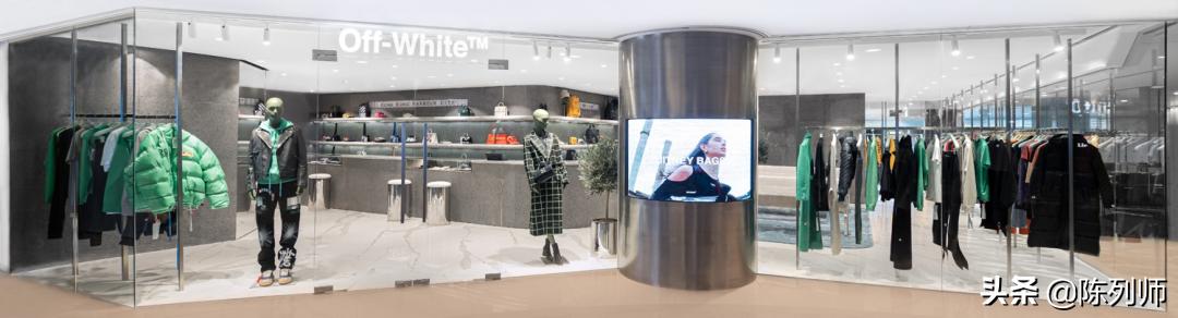 offwhite风格,白色品牌陈列搭配