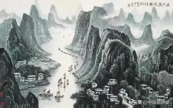 李可染大师解读山水画的技巧,山水画意境李可染讲解视频