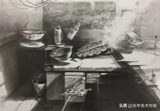 清华美院素描静物,清华美院高考素描