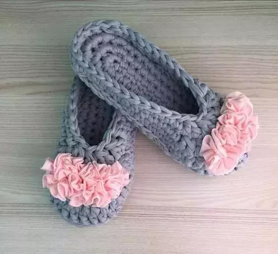 毛线拖鞋钩针方法视频教程全集,钩拖鞋能不能用4.0的钩针