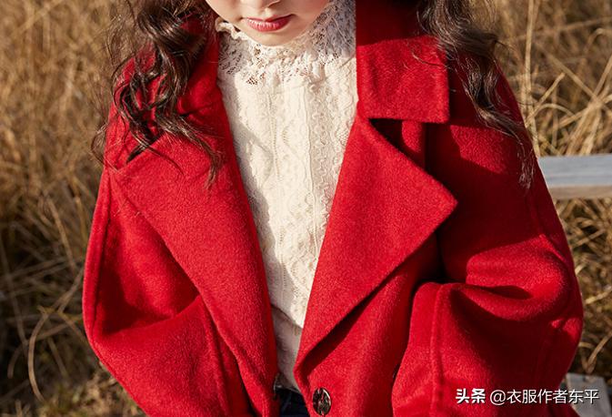 儿童百搭羊绒外套,给女儿做一件外套