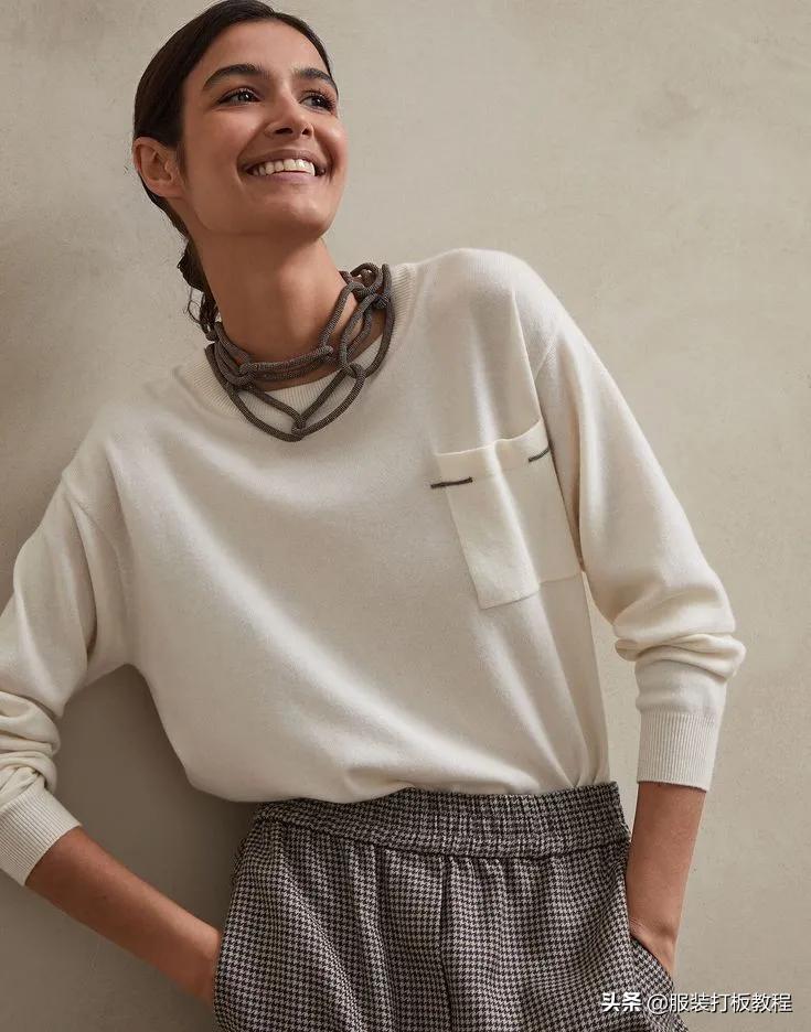 针织圆形口袋视频教程,针织开衫口袋怎么织