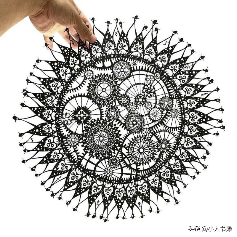 日本剪纸大神,龙猫剪纸手工制作