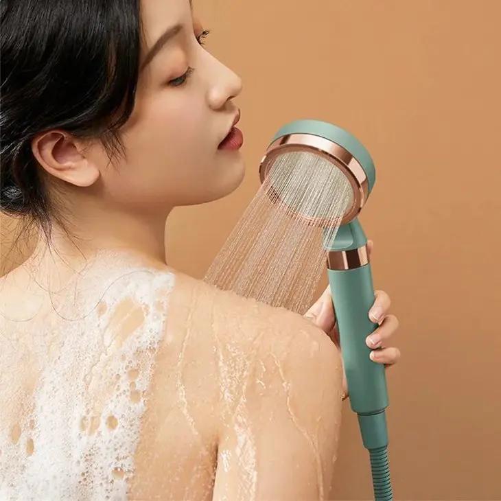 水压小增压花洒过滤,洗澡改用喷淋花洒节水