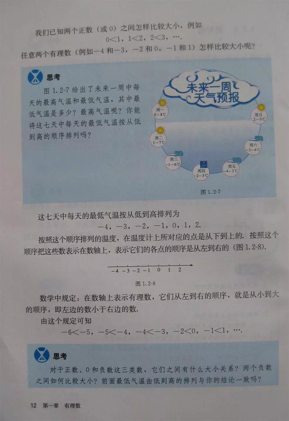 预习必备|初中数学人教版，七年级上册电子课本