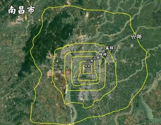 地级市和北京六环的发展对比,北京5环和广州外环面积对比