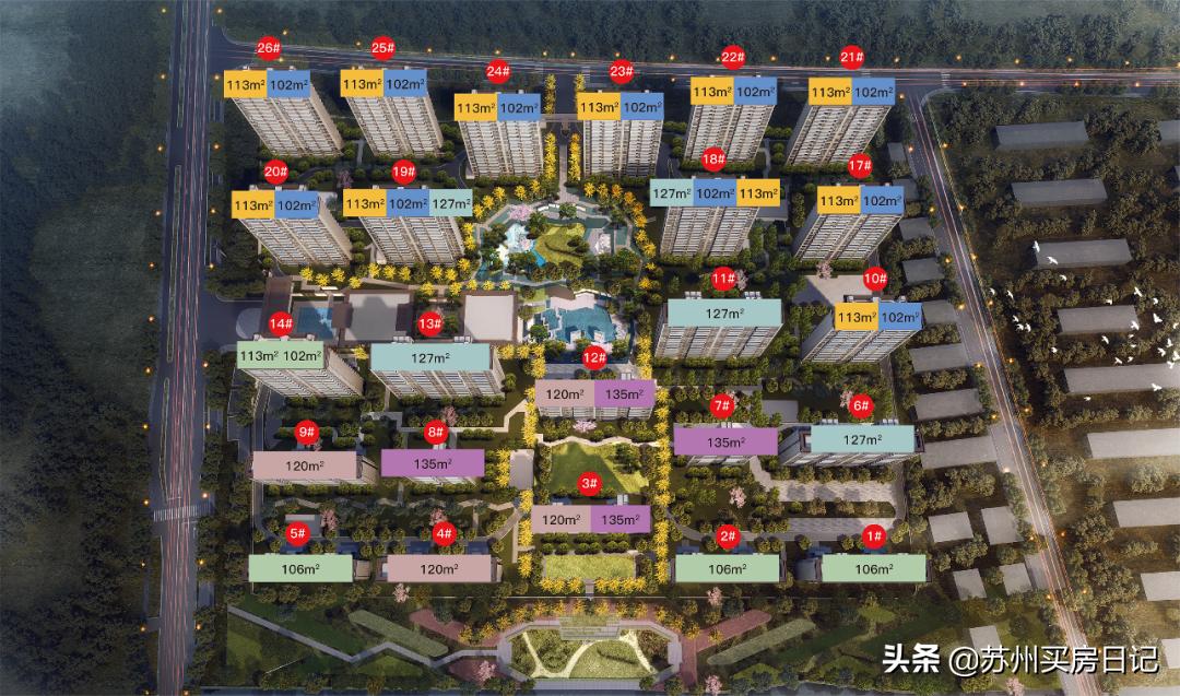 苏州相城黄埭璞玉澜岸房子怎么样,苏州黄埭璞玉澜岸102平户型尺寸图