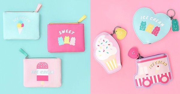 韩国大创缤纷ICECREAM系列 帆布袋、熊熊冰棒让少女心爆发