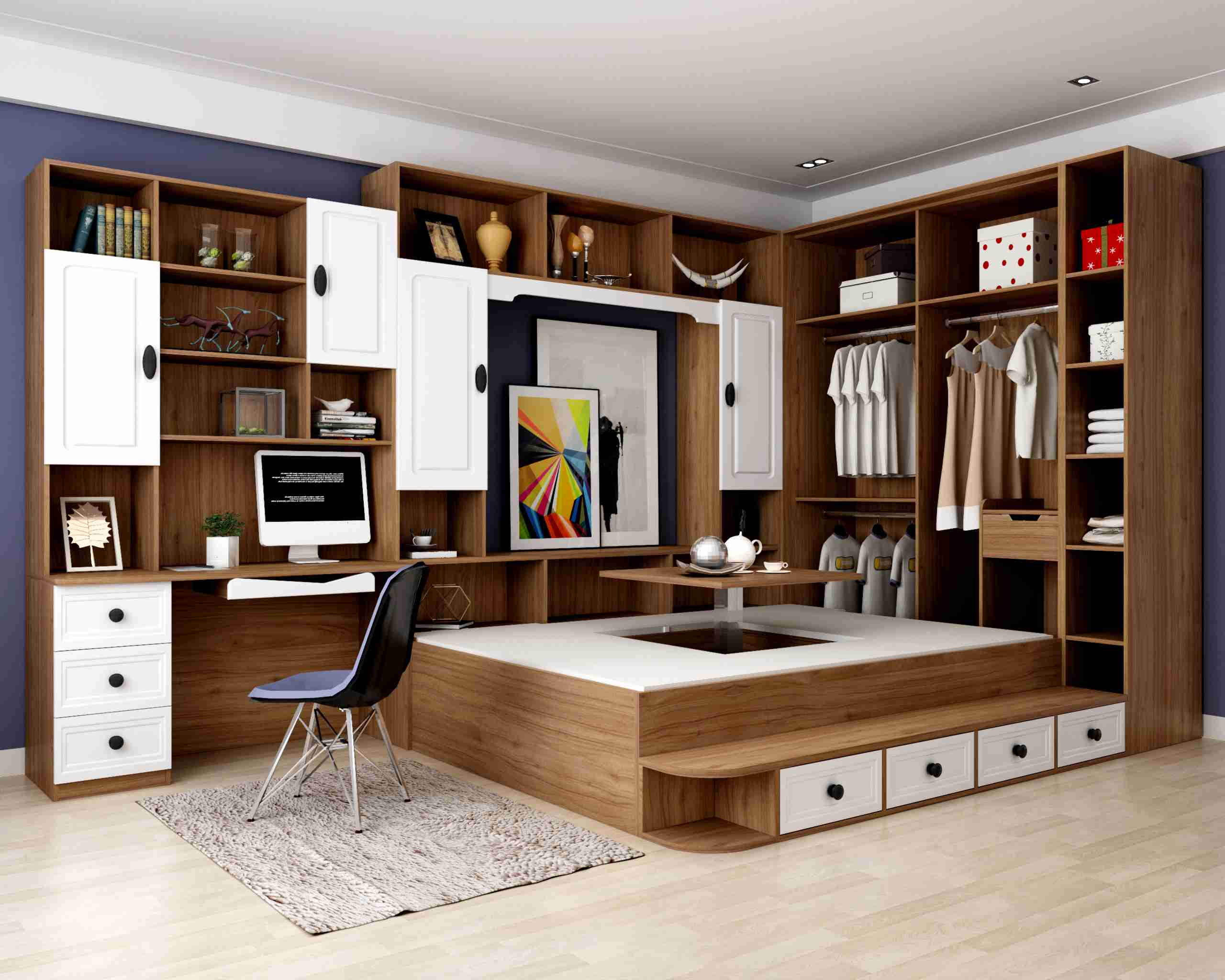 想打全套的柜子,先打柜子还是先刷腻子粉