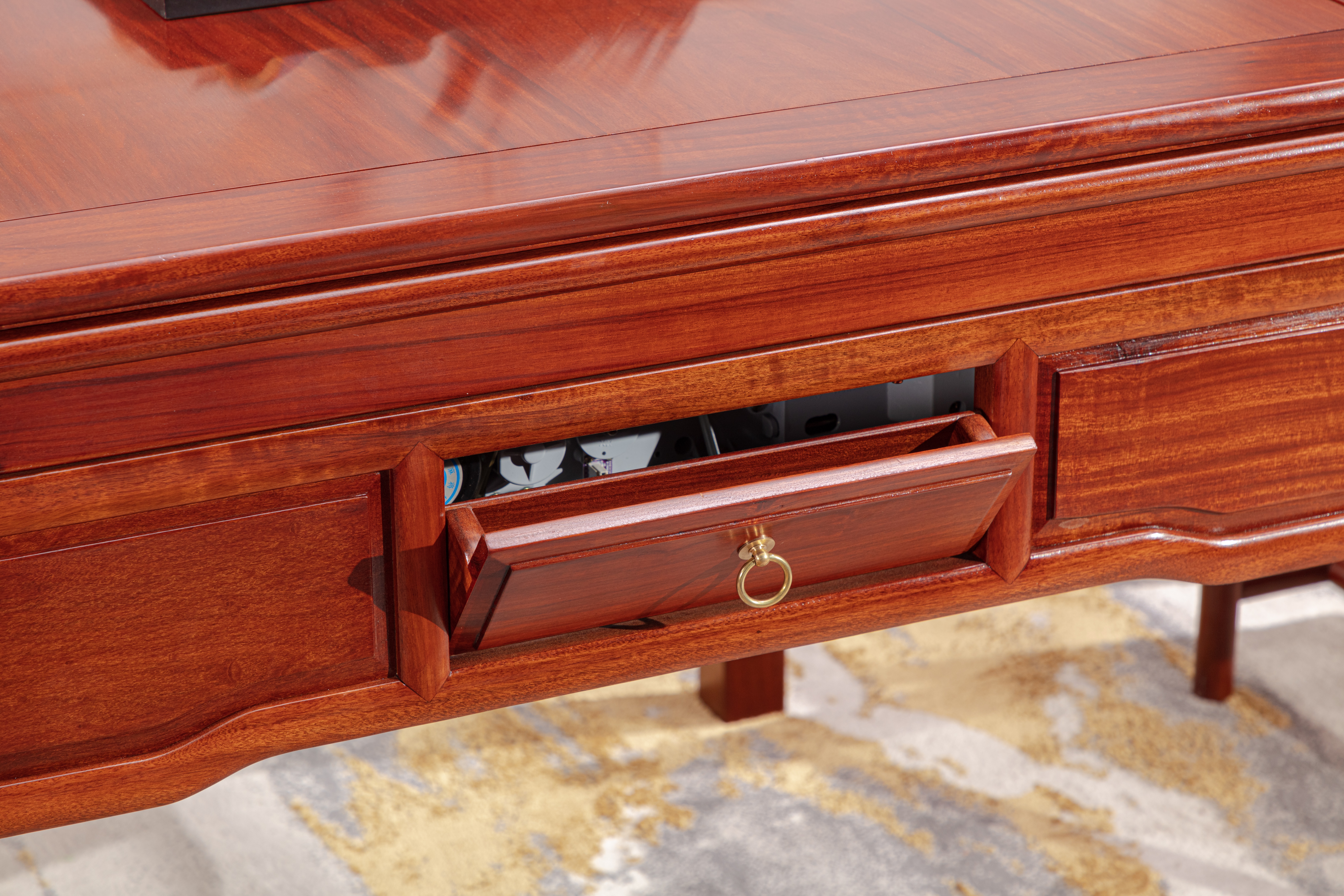 民国海派红木麻将桌卯榫结构,古董麻将桌如何安装