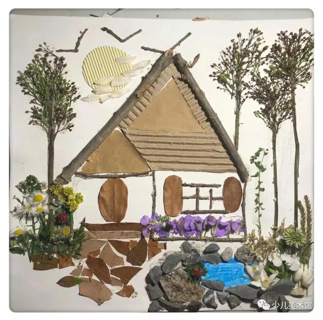 拼贴画创意作品手工小学,拼贴画创意美术教程