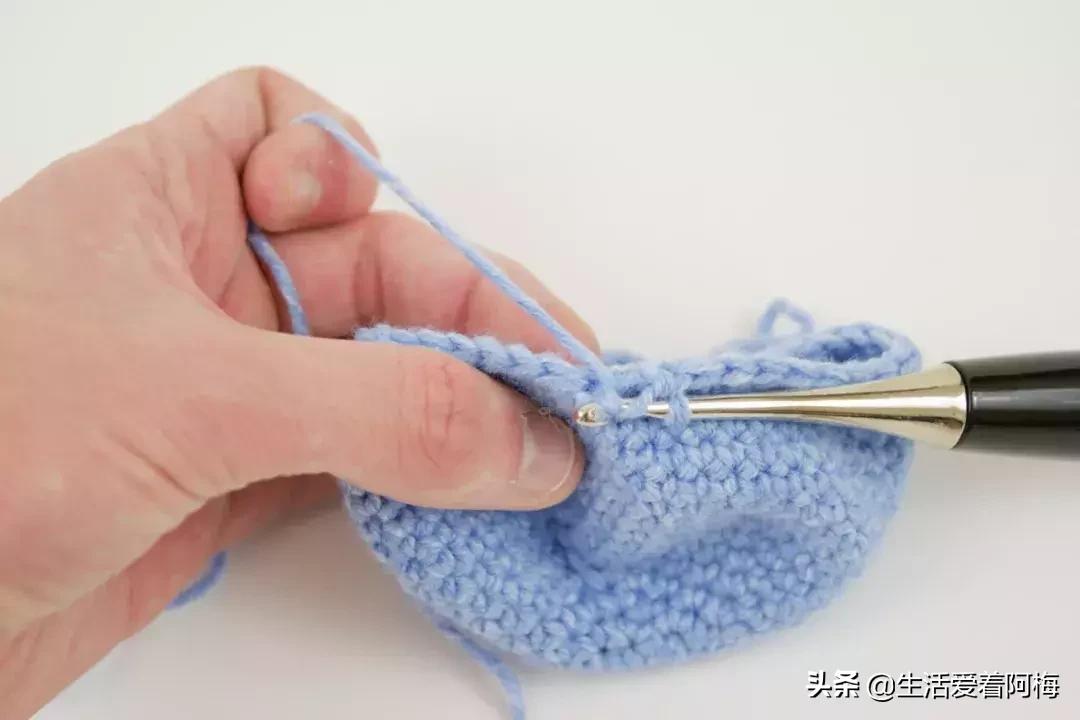 粗毛线钩织蝴蝶结小物件,大蝴蝶结和小蝴蝶结钩针编织教程