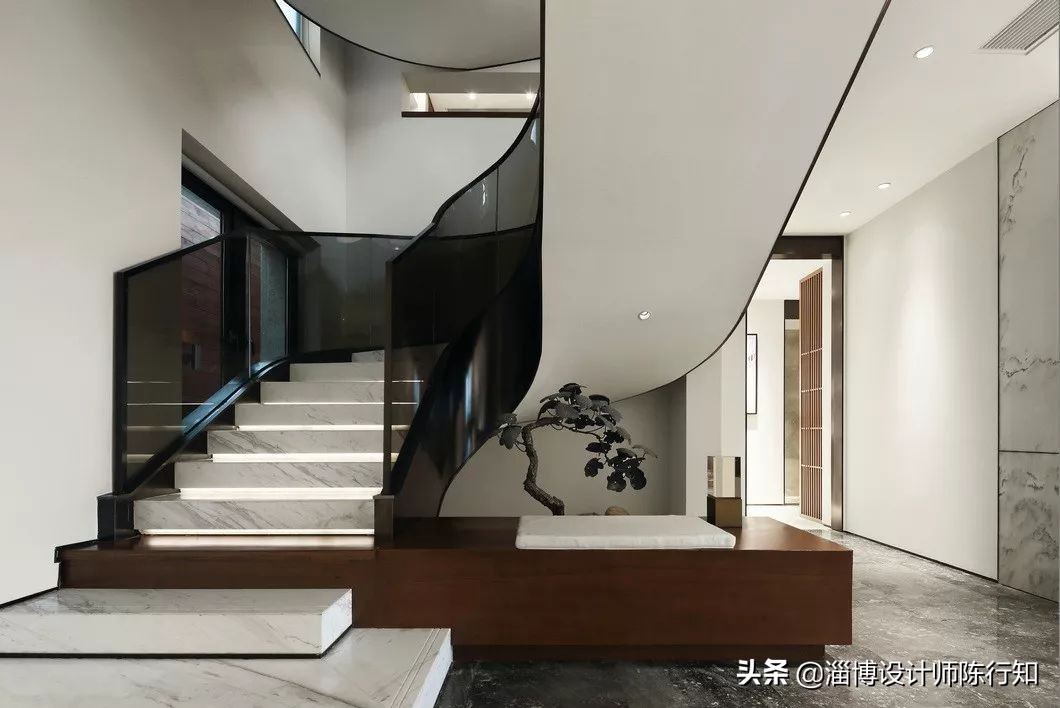 三居室新中式风格设计实景,轻奢新中式房屋设计装修风格