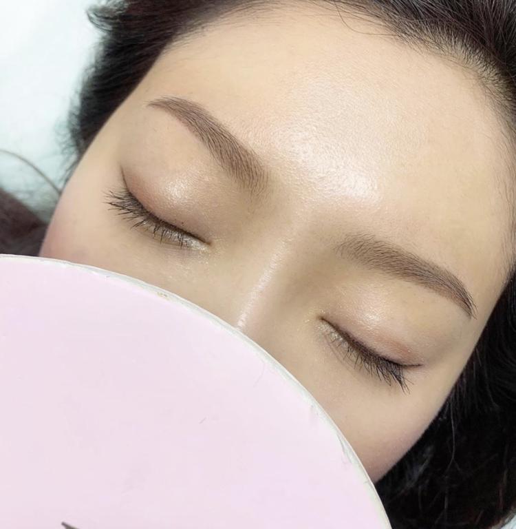 纹绣教程雾眉线条,纹绣初学者教程丝雾眉