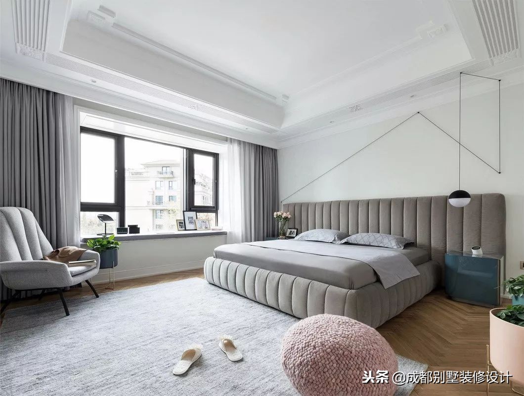 220㎡空中大平层,清新法式设计,家,就得有个精致范儿!