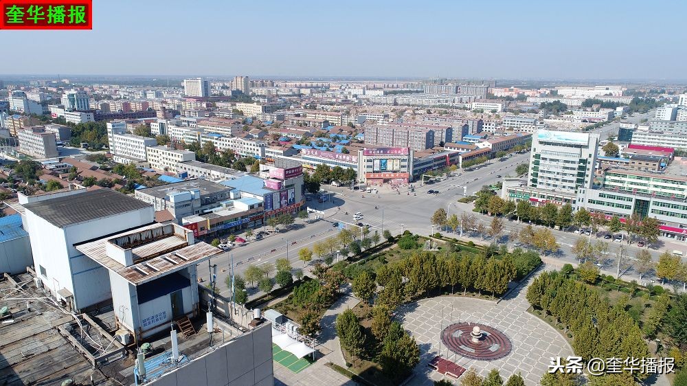 航拍武城职专,山东德州武城县城