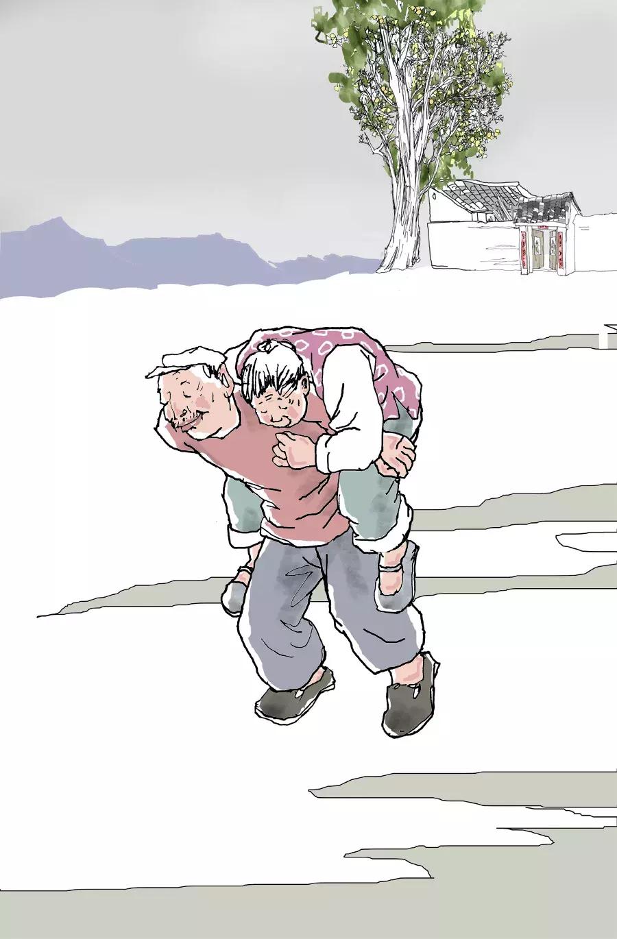 刘老汉的烦恼创作花絮,刘老汉新春连环画