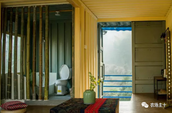 大型农场建造,家庭农场可以放置集装箱做民宿