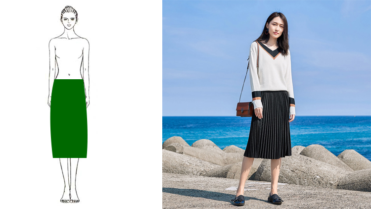 百褶裙的万能搭配随意就很好,夏天长款百褶裙的10种搭配方法