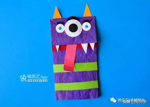 环保纸袋手工创意创作思路,幼儿纸袋手工环保创意图片