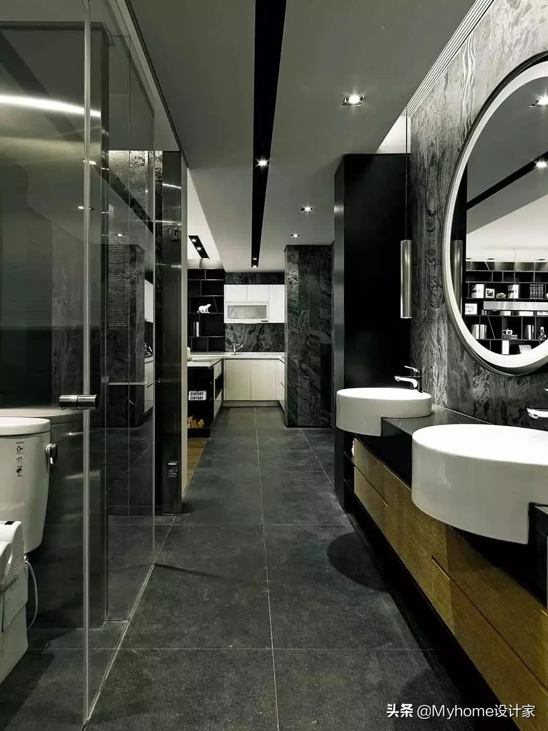 三分离卫生间怎么做实用效果图,6平方卫生间三分离装修效果图