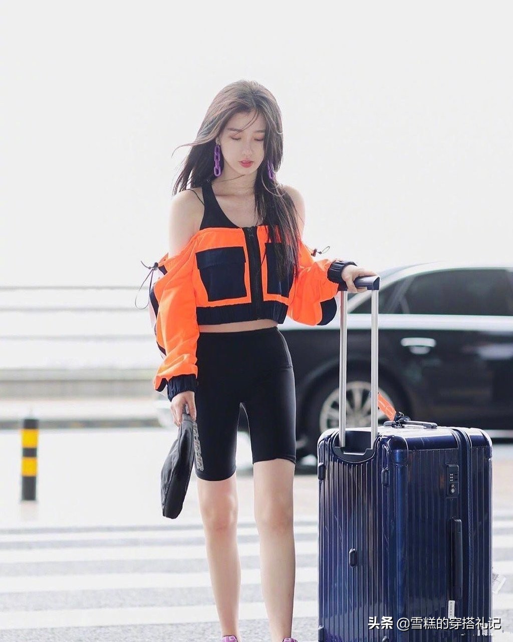 小个子微胖鲨鱼阔腿裤,阔腿裤鲨鱼裤春秋薄款