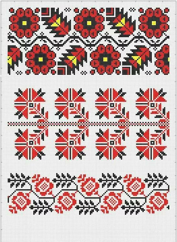 40款十字绣衣服,只要针法图案运用的好,一点都不过时!附针法