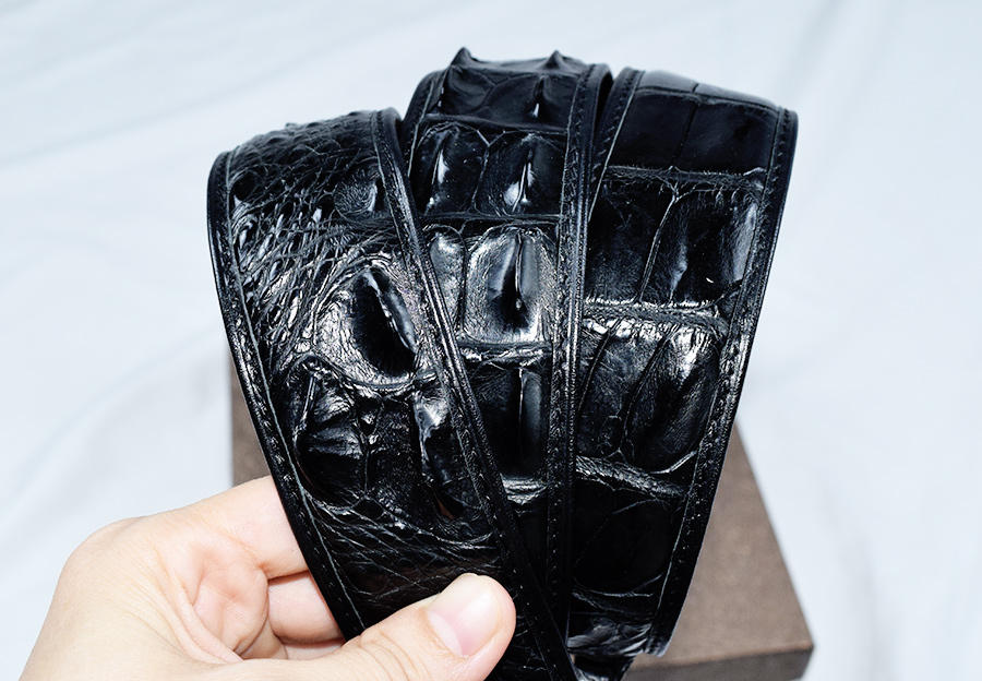 「验货」V.V.Brown鳄鱼皮皮带