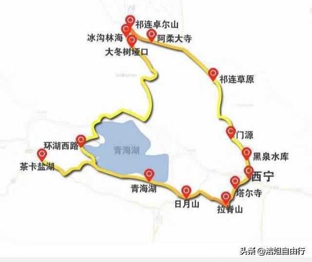 7月的青海湖自驾风景,青海湖大环线旅游攻略青海