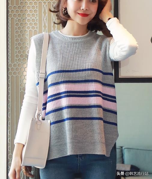 这个季节女穿什么衣服,早春款韩系温柔风蝴蝶结针织毛衣