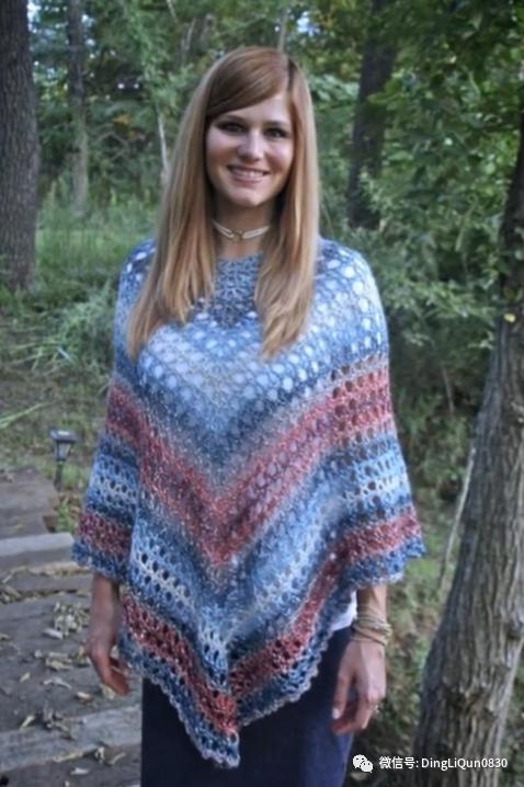 高档蕾丝钩花斗篷披肩防晒衣,针织披肩花样图片大全