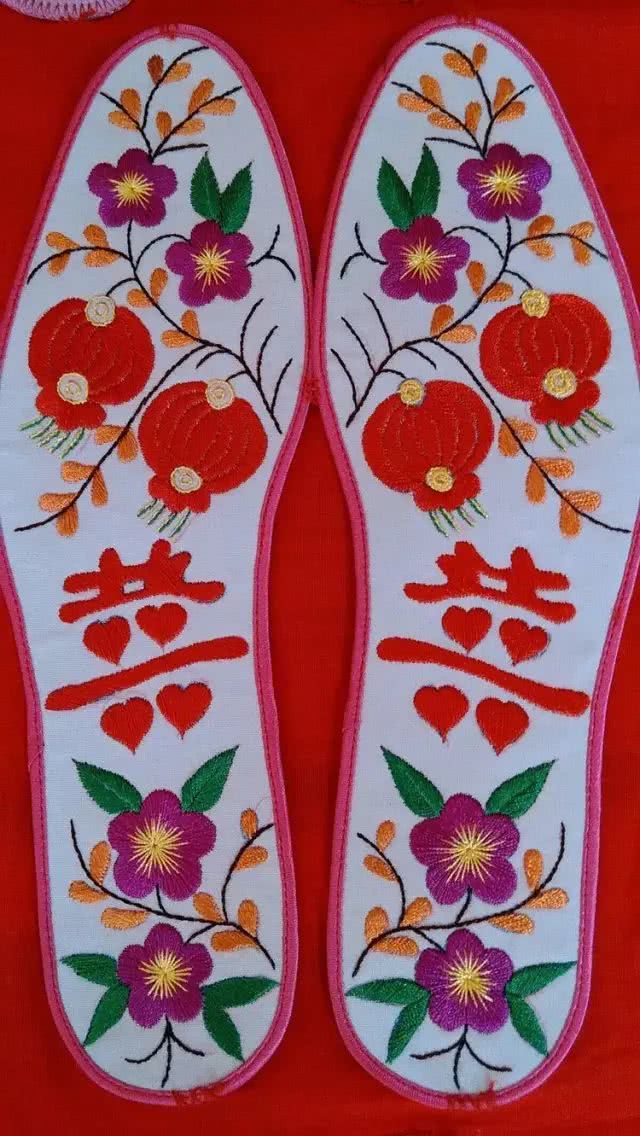 鞋垫图案360种大图超简单,最简单的十字绣鞋垫子图案