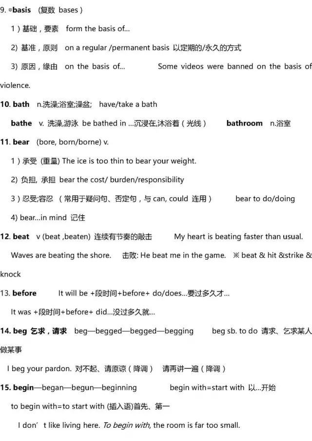 高考英语40篇搞定3500词解析,2022高三必背英语3500单词