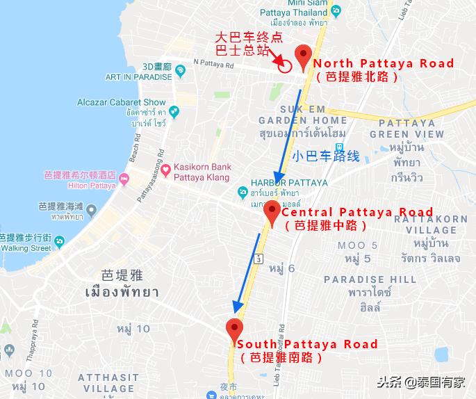 芭提雅交通工具攻略,芭提雅pattaya的第一天