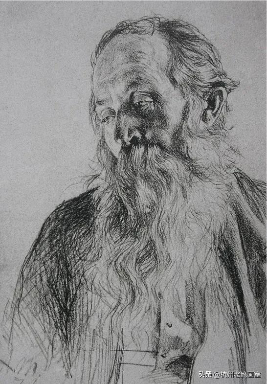 门采尔素描作品的尺寸,门采尔素描高清大图