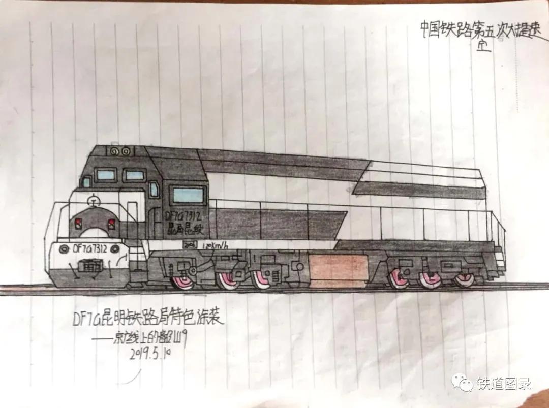 铁路人文:手绘火车