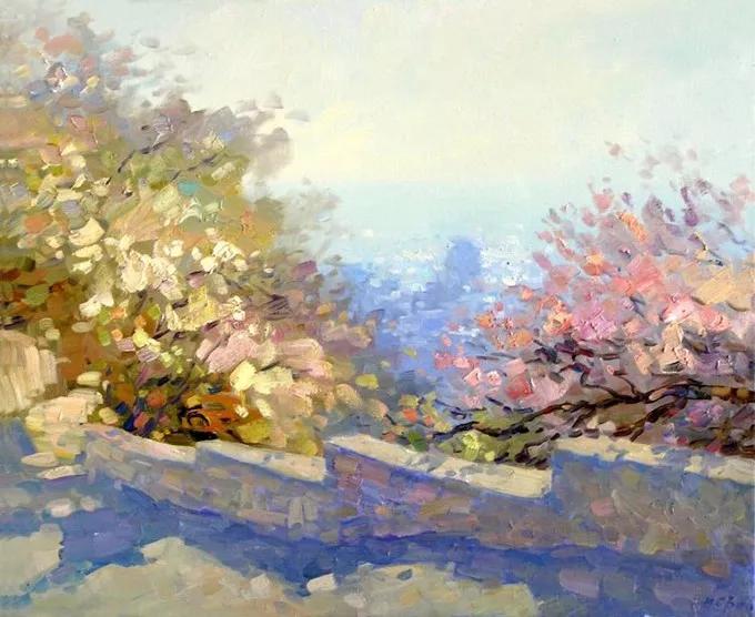 俄罗斯画家的油画艺术美到极致,中俄风景油画作品