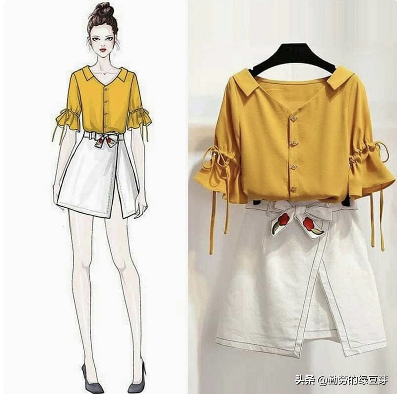 动画女性裙子穿搭方法,女裙连衣裙穿搭动漫