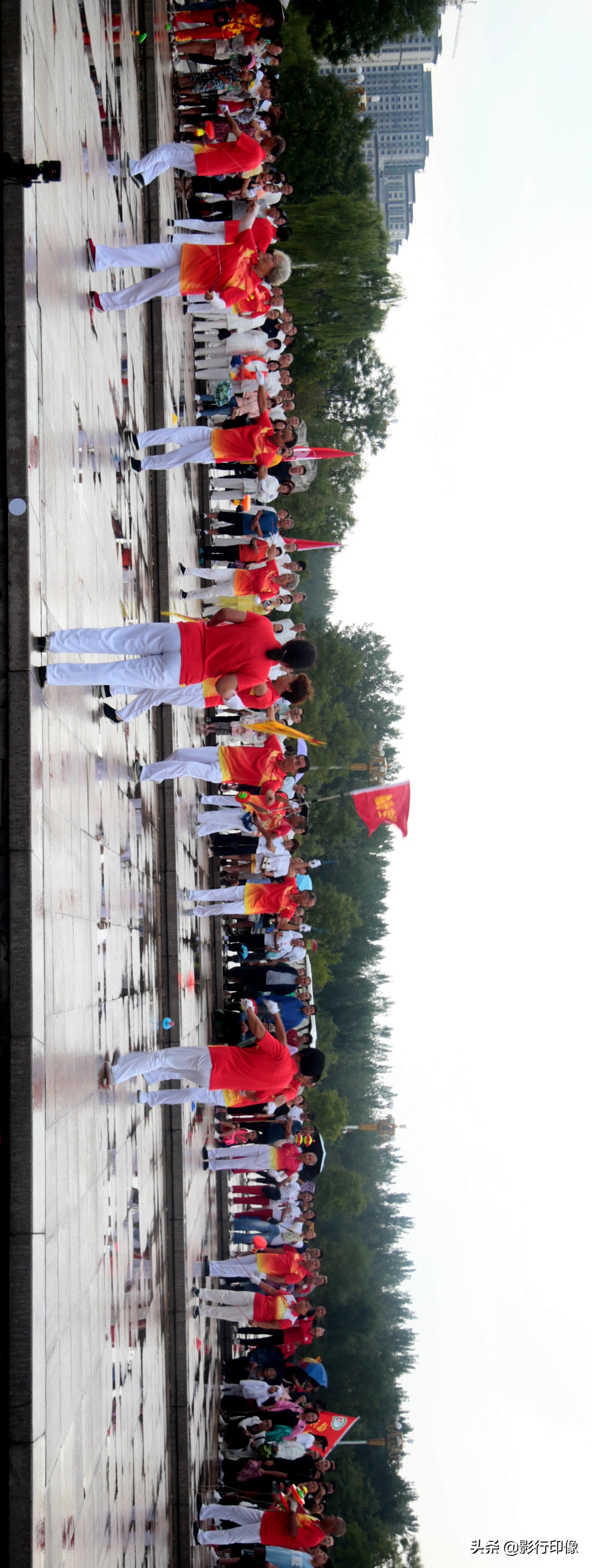 临汾市2020年全民健身启动仪式在在九州广场举行