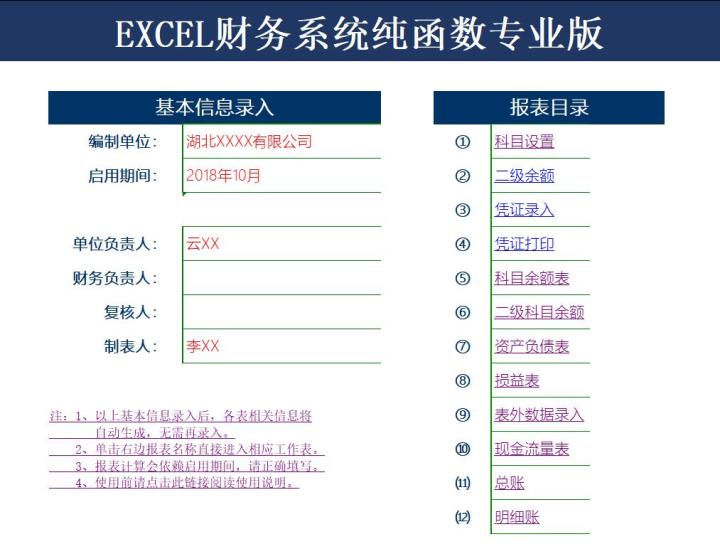 财务软件系统推荐,函数版财务系统